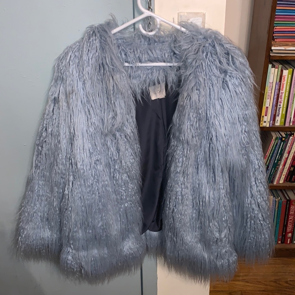 Loft Fur Coat Sz S